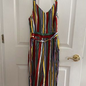 Rainbow stripped jumpsuit